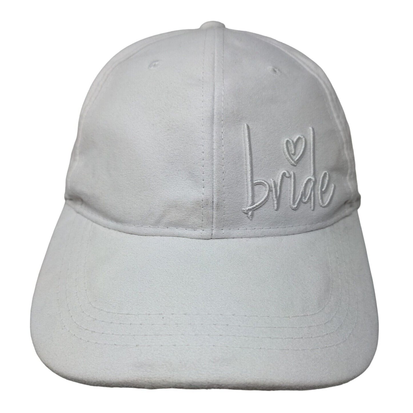 Bride Women's Snapback Hat White One Size Adjustable Embroidered Vented Holes