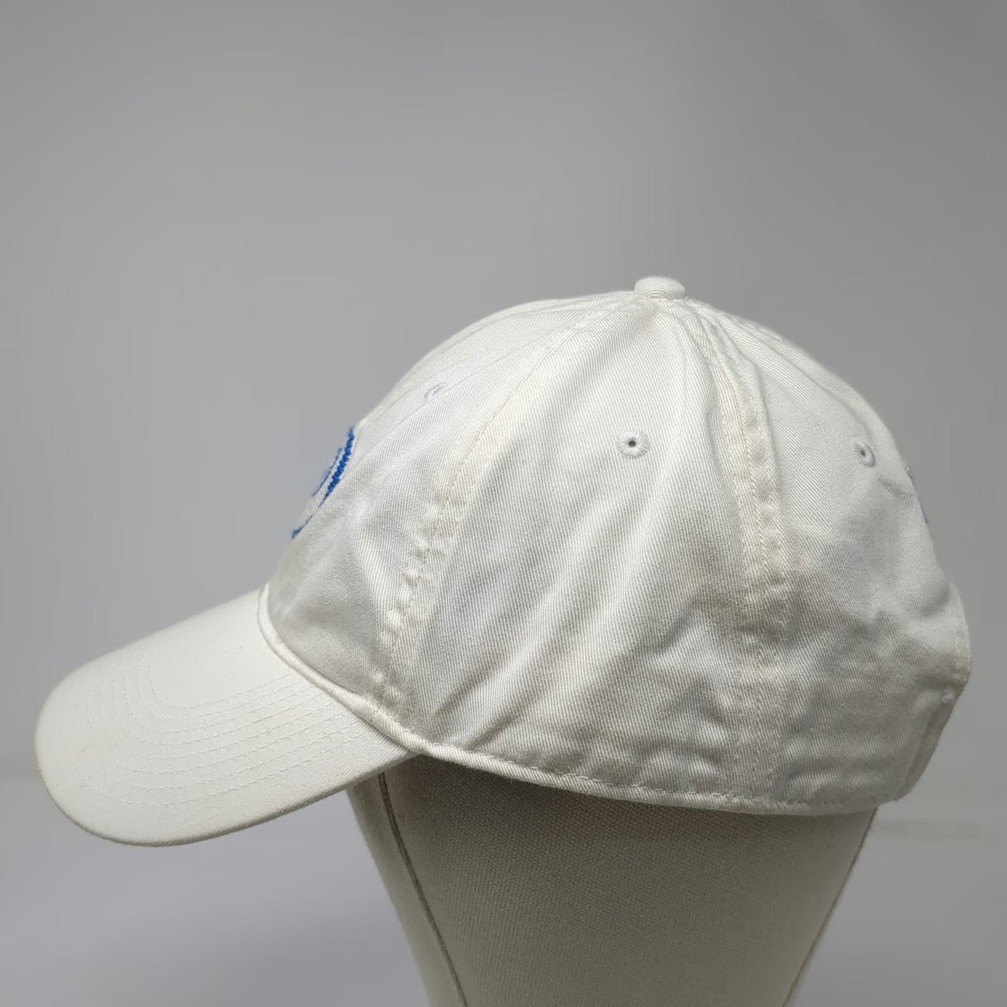 Smathers & Branson Baseball Cap White One Size Needlepoint Nantucket 9.24.21 Hat
