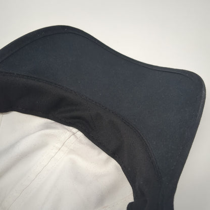 Gamma Strapback Hat White One Size Adjustable Embroidered Black Trim