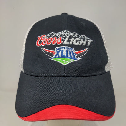 NFL Men's Strapback Mesh Back Hat Multicolor OSFA Coors Light XLIII Logo