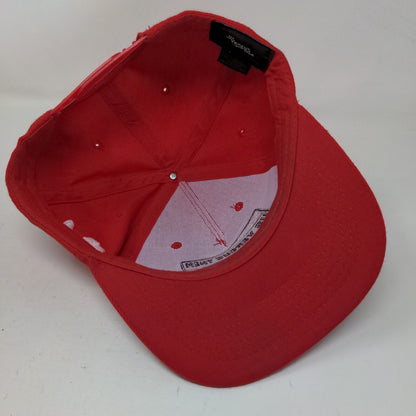 Us Versus Them Snapback Hat Red OSFA Embroidered Califas Riot Squad