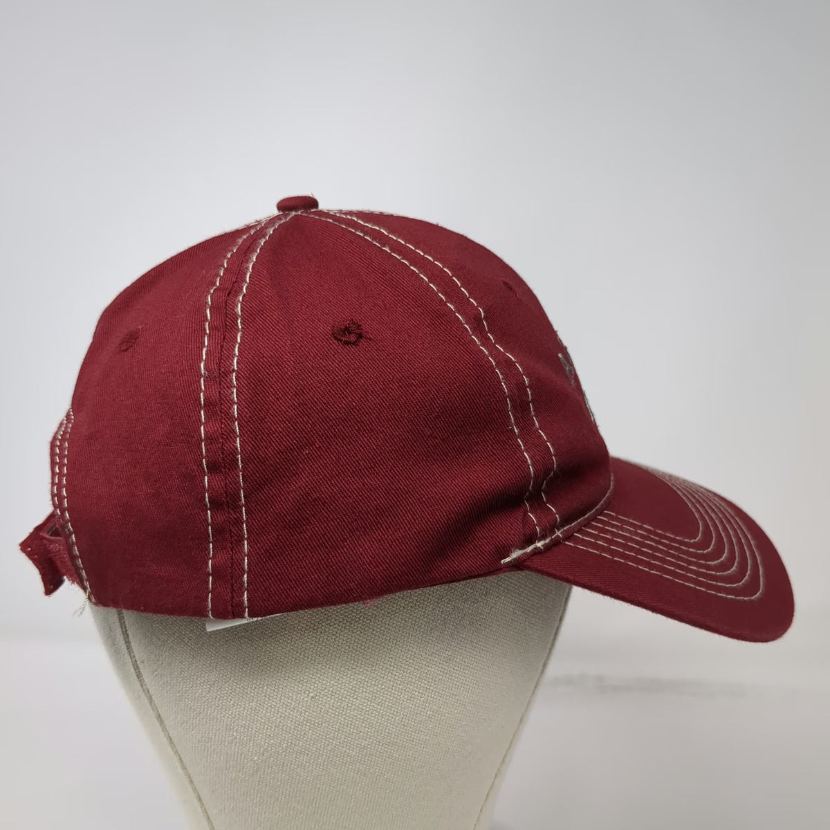 ACE Alaska 1959 Mountain Baseball Cap Red One Size Contrast Stitching Hat