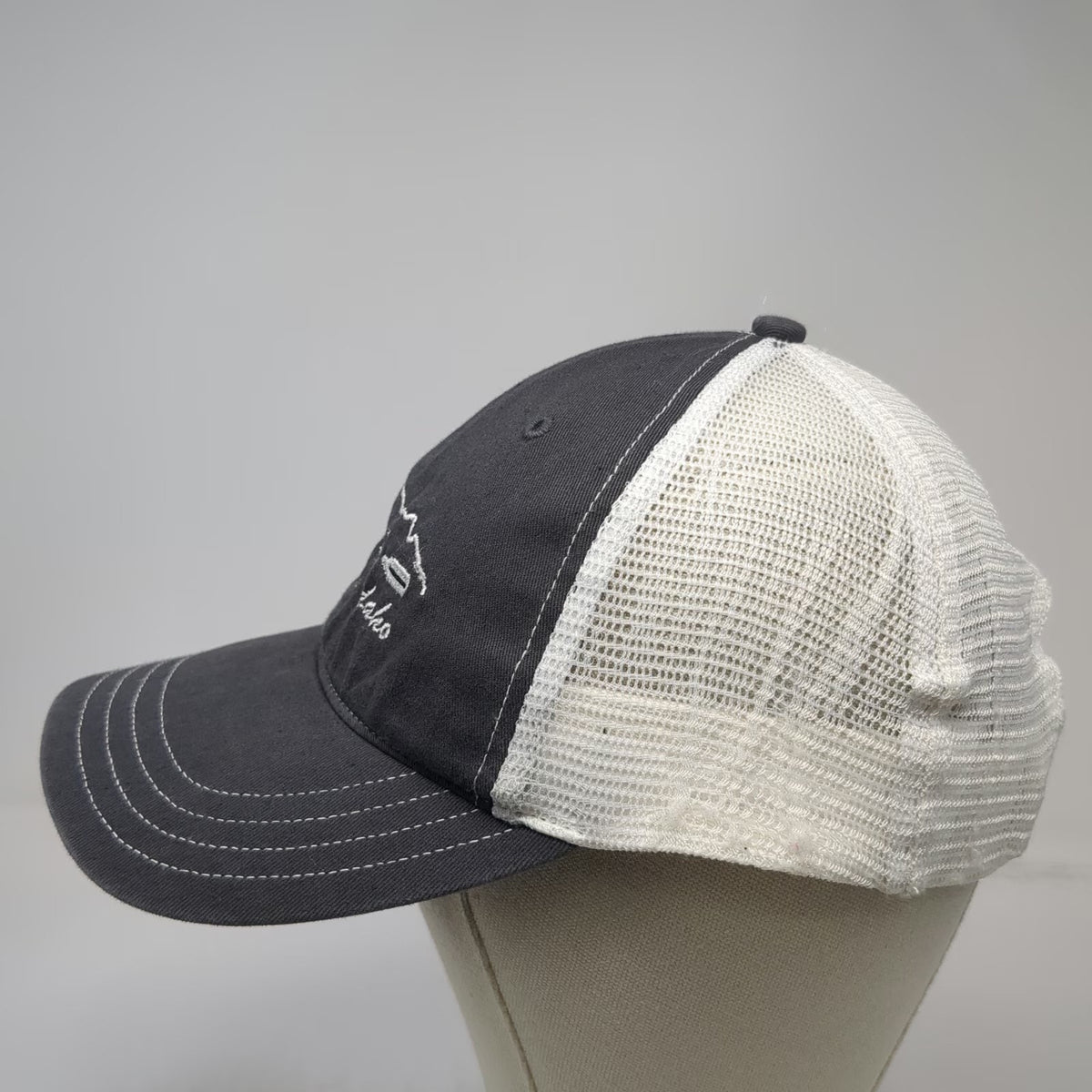 Richardson Trucker Hat Gray OSFM River 1 Stanley Idaho Mountain Oars Snapback