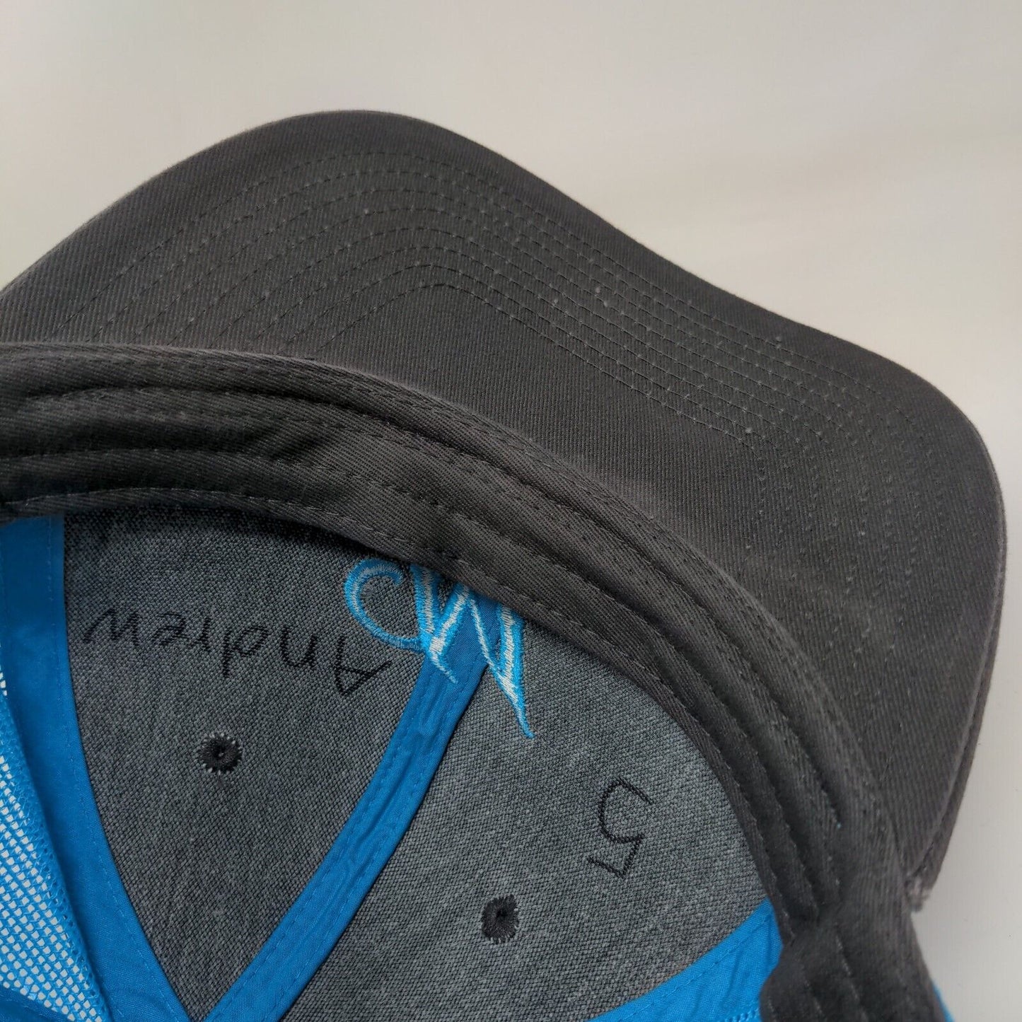 Letter M Snapback Mesh Back Trucker Hat Multi One Size Port Authority
