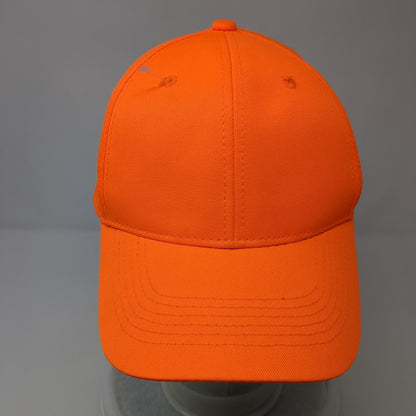 Outdoor Cap Snapback Hat Orange OSFM Solid Adjustable Blank 6 Panel