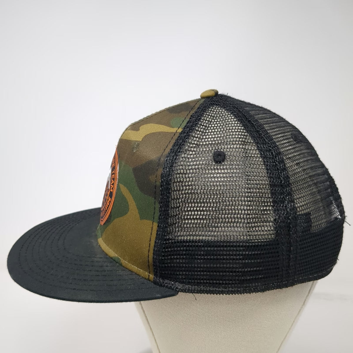 Otto Trucker Hat Green One Size Camo Mesh Back Mountain Patch Play Outside