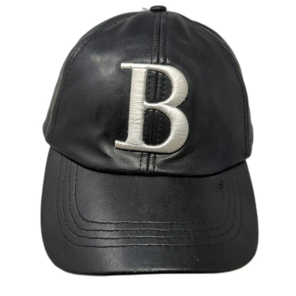 Black Baseball Cap One Size Boston Letter B Embroidered Strapback Hat Souvenir