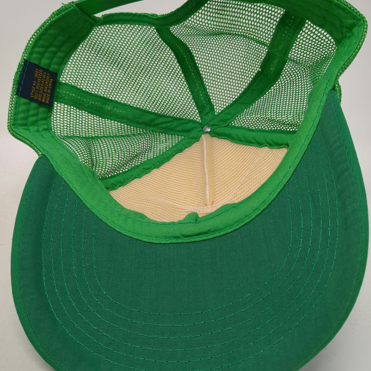 Green Trucker Hat One Size Salt Spray Surf School Ohope Beach NZ Mesh Snapback