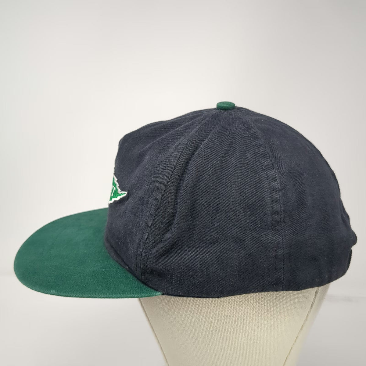 hhn 5 Panel Blue Green One Size Slideback Labbeemint Leaf Logo USA Made Hat