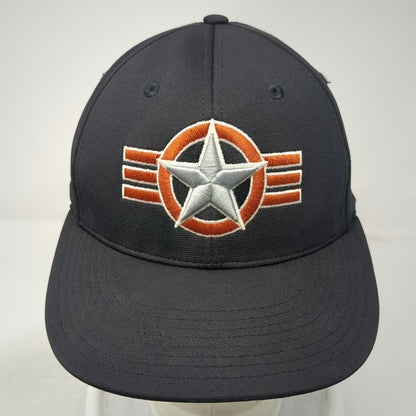 Richardson Baseball Cap Black M Ridgevue Performance Flexfit Star Logo Team Hat