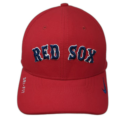 Boston Red Sox MLB Nike Baseball Cap Red Blue White One Size Dri-Fit Perforated