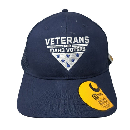 Veterans For Idaho Voters Snapback Trucker Hat Blue OS Mesh Back GForce Carhartt
