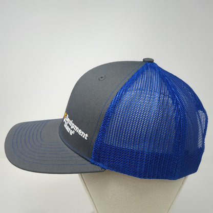 Richardson Trucker Hat Gray Blue One Size Snapback Equipment Share Mesh Logo