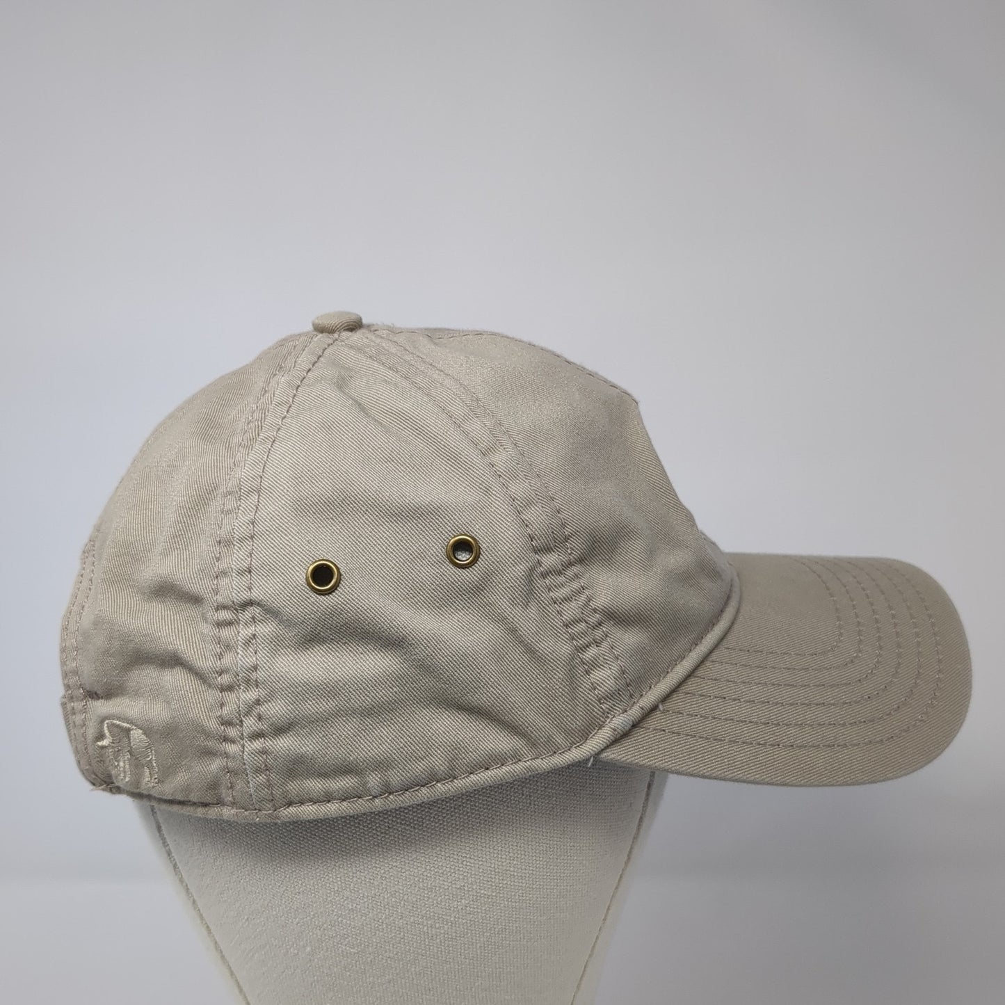 Royal Oaks Slideback Baseball Cap Brown One Size Adjustable Embroidered Ivory