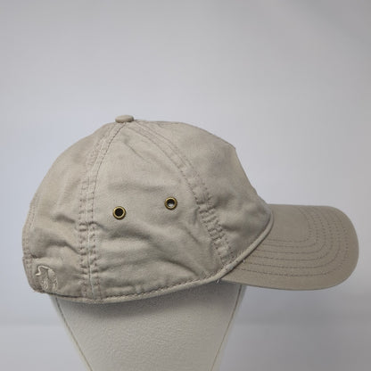 Royal Oaks Slideback Baseball Cap Brown One Size Adjustable Embroidered Ivory