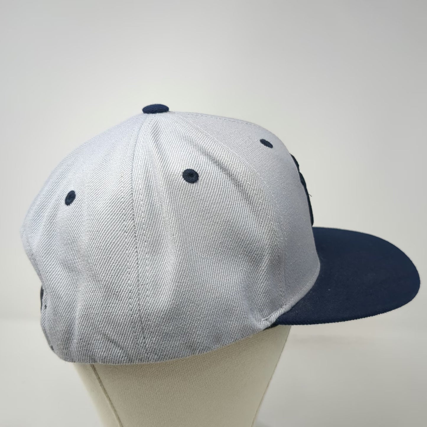 New York Yankees MLB American Needle Snapback Gray Blue Hat One Size Green Brim