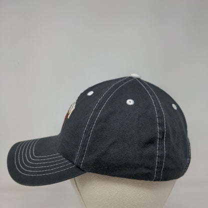 Jim Beam Strapback Hat Black OSFA Embroidered Adjustable Vent Holes