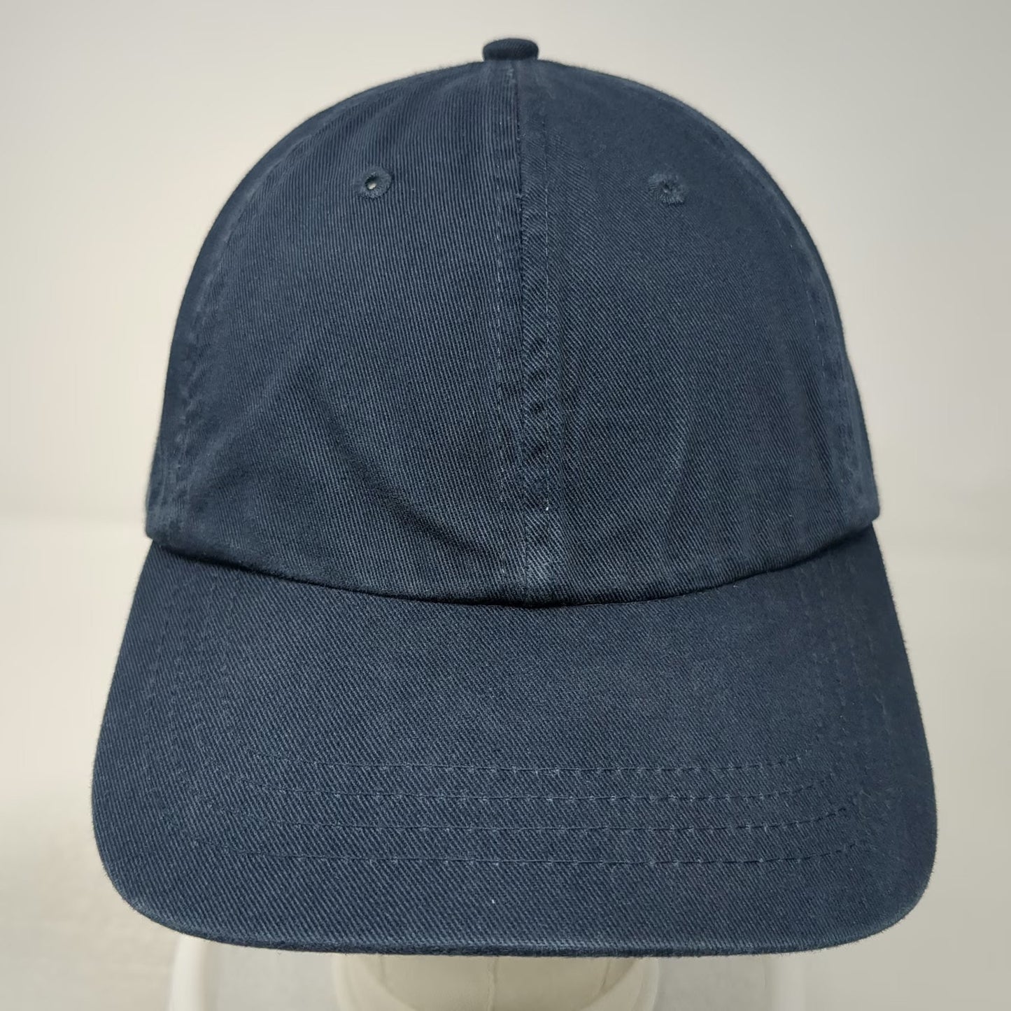 UltraClub Baseball Cap Blue One Size Adjustable Strapback 100% Cotton Hat