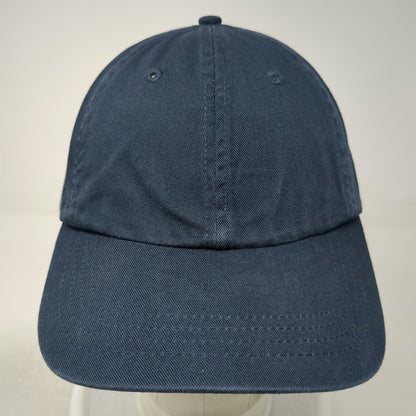 UltraClub Baseball Cap Blue One Size Adjustable Strapback 100% Cotton Hat
