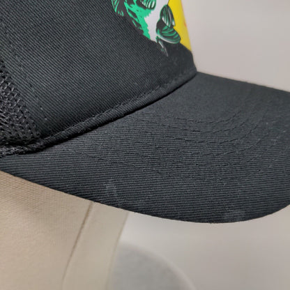 Bass Pro Shops Snapback Mesh Back Trucker Hat Black OSFM Gone Fishing