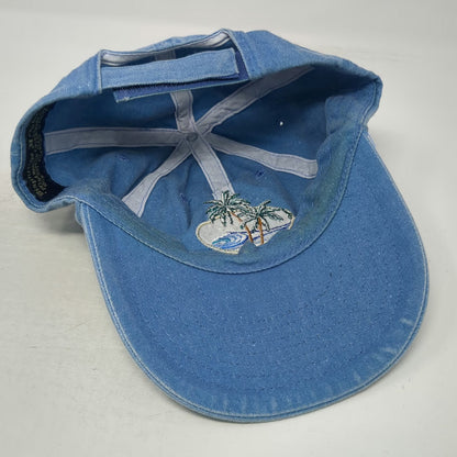 Distinctive Headwear Baseball Cap Blue One Size Marco Island Palm Trees Hat