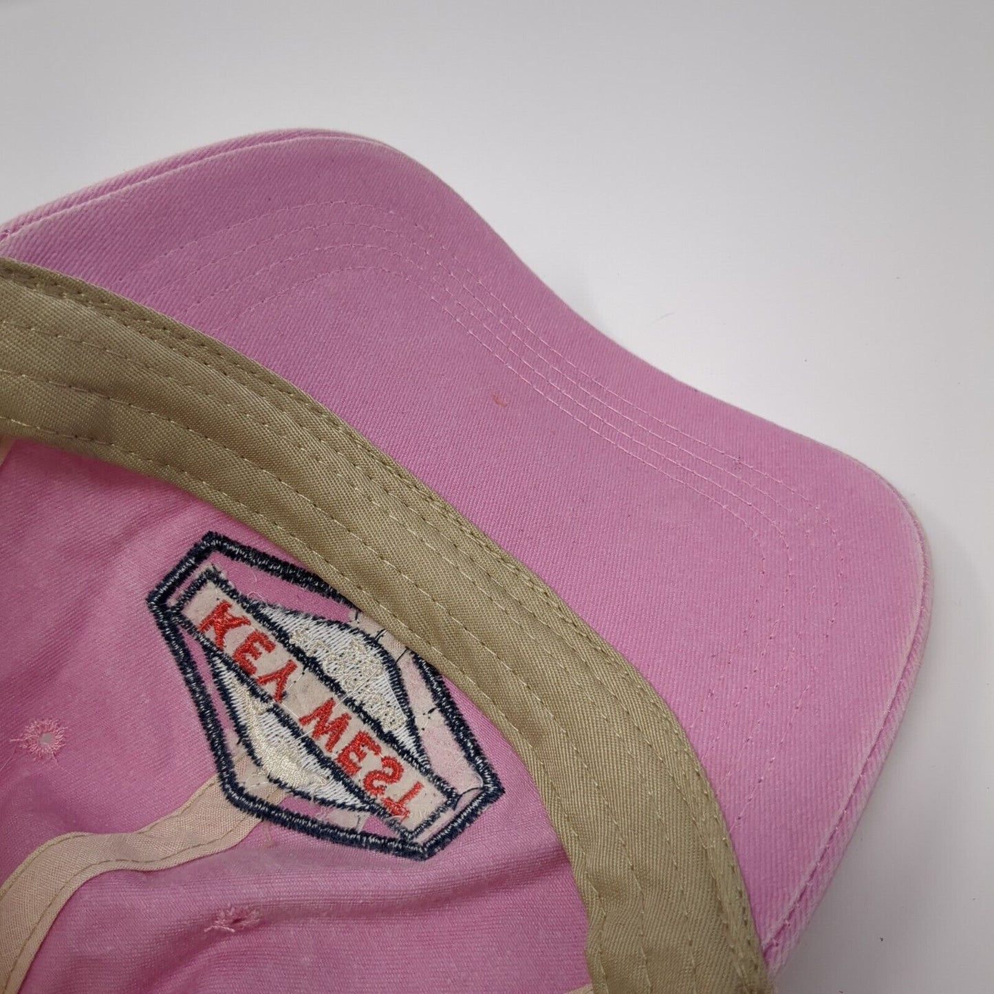 Key West Florida Dolphin Snapback Trucker Hat Pink OSFA Mesh Back