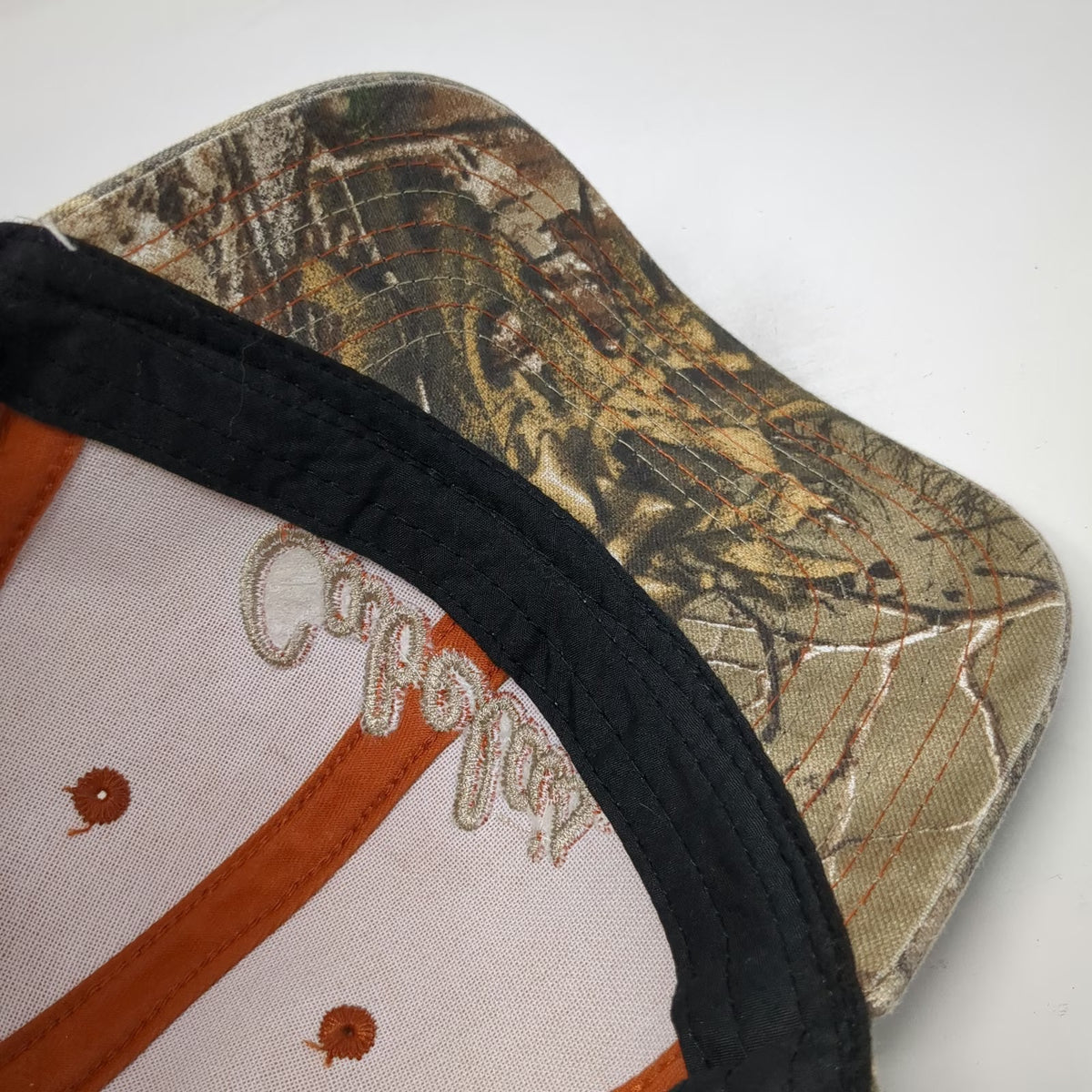 Cabela's Baseball Cap Brown One Size Realtree Camo Distressed Embroidered Hat