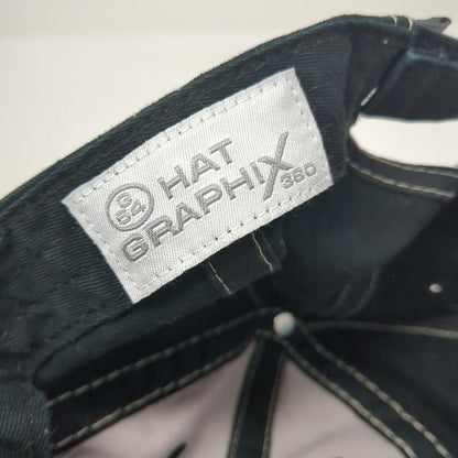 Hat Graphix 360 Baseball Cap Black Gray One Size Wendover Utah Nevada Stitching