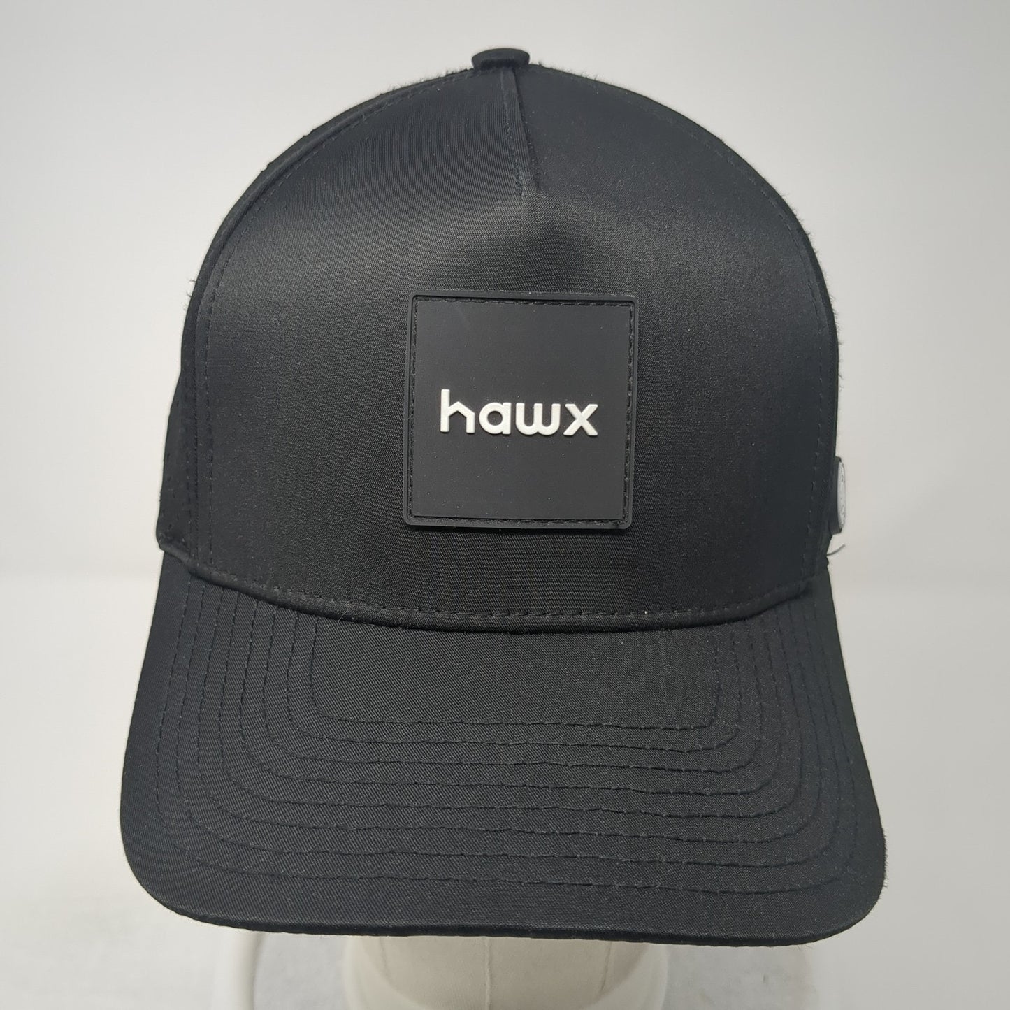 Hawx Patch Snapback Hat Black One Size Adjustable Laser Cut Outdoor