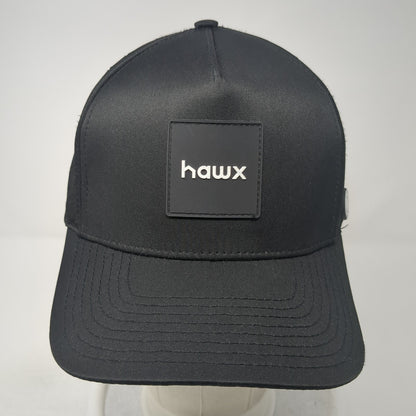 Hawx Patch Snapback Hat Black One Size Adjustable Laser Cut Outdoor