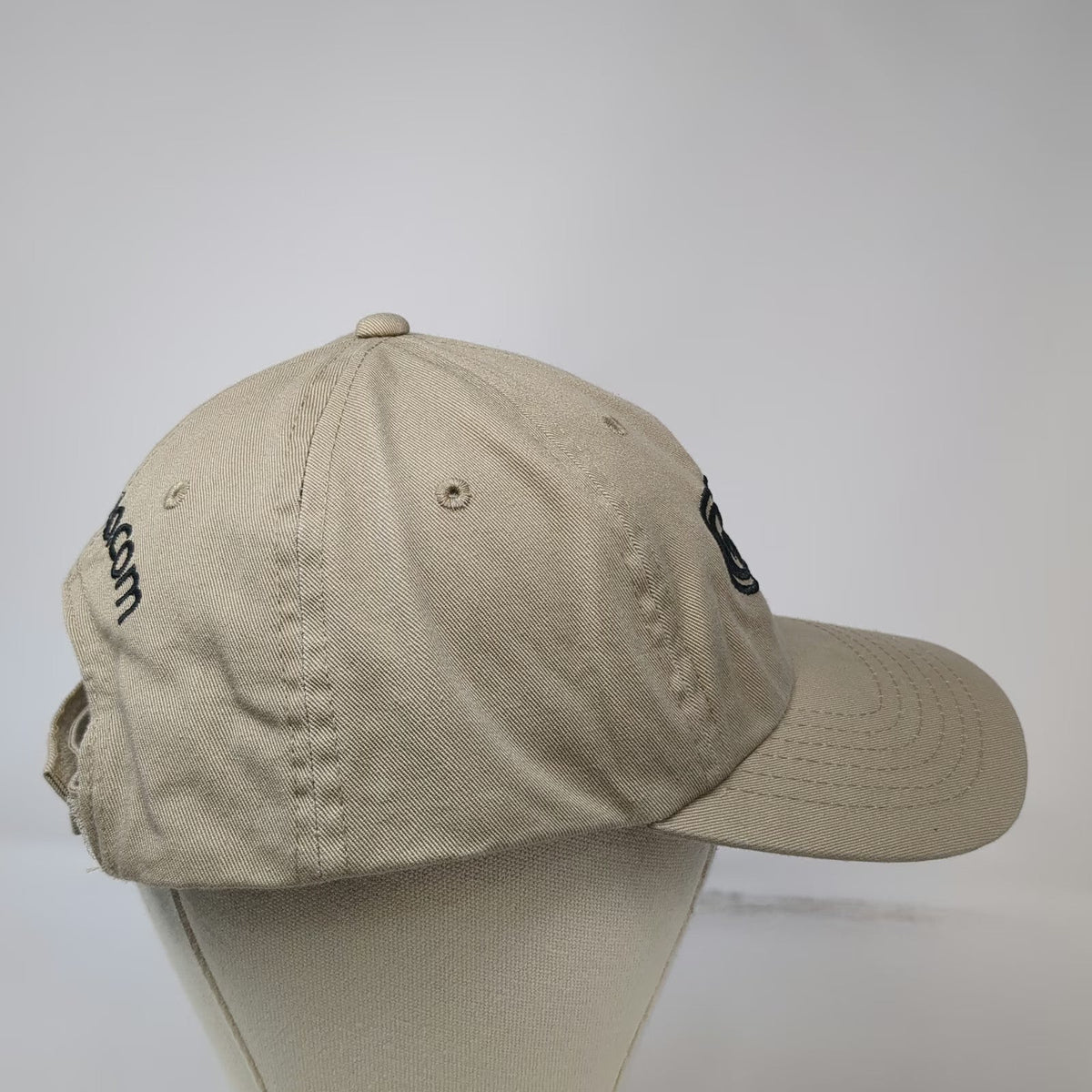O'Reilly Auto Parts Baseball Cap Beige One Size Strapback Embroidered Logo Hat