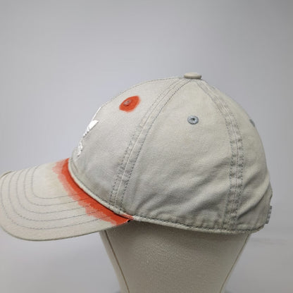 Adidas Baseball Cap Beige One Size Distressed Trefoil Slideback Strapback Hat
