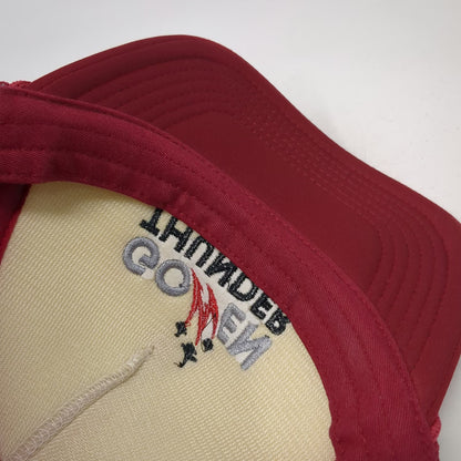 Pacific Headwear Trucker Hat Red OSFM Gowen Thunder Airshow Snapback Mesh Hat