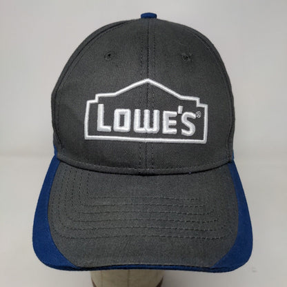 Lowe's Men's Snapback Hat Gray Blue Embroidered Logo Back End Appreciation 2020