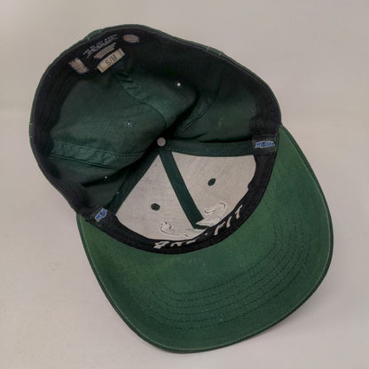 Top of the World Men's Fitted Hat Green S-M Embroidered USF Bulls Logo
