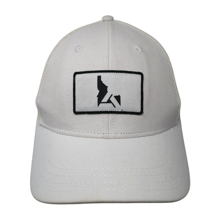 Pukka Snapback Trucker Hat White One Size Adjustable Embroidered Mesh Back