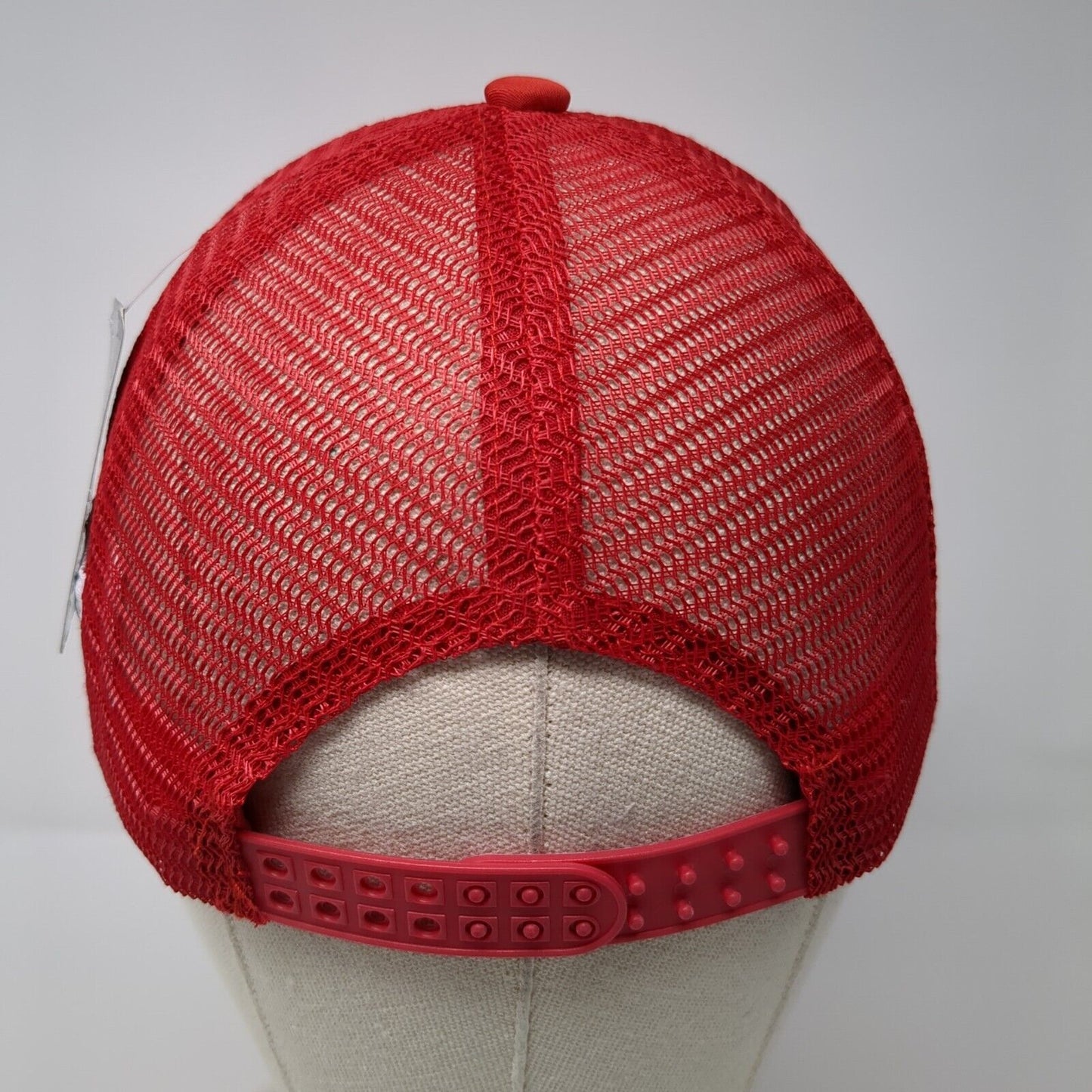 Mazatlan Just Add Water Snapback Trucker Hat Red OS 57cm Mesh Back Kndit Caps