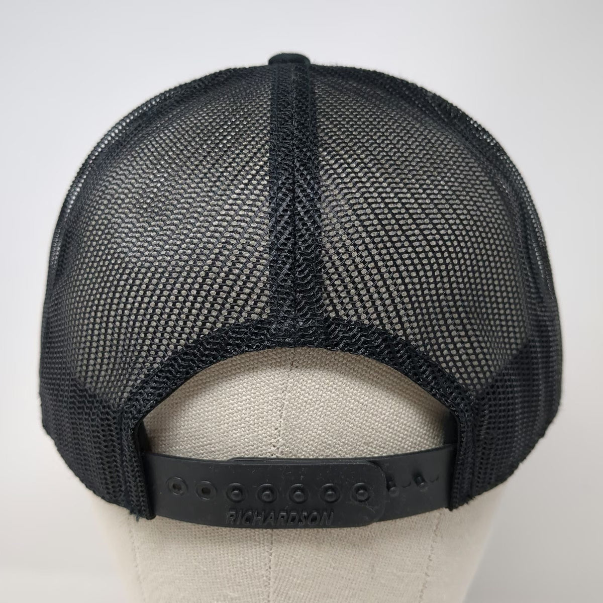 Richardson Trucker Hat Black One Size Lincoln Electric Patch Mesh Snapback Logo