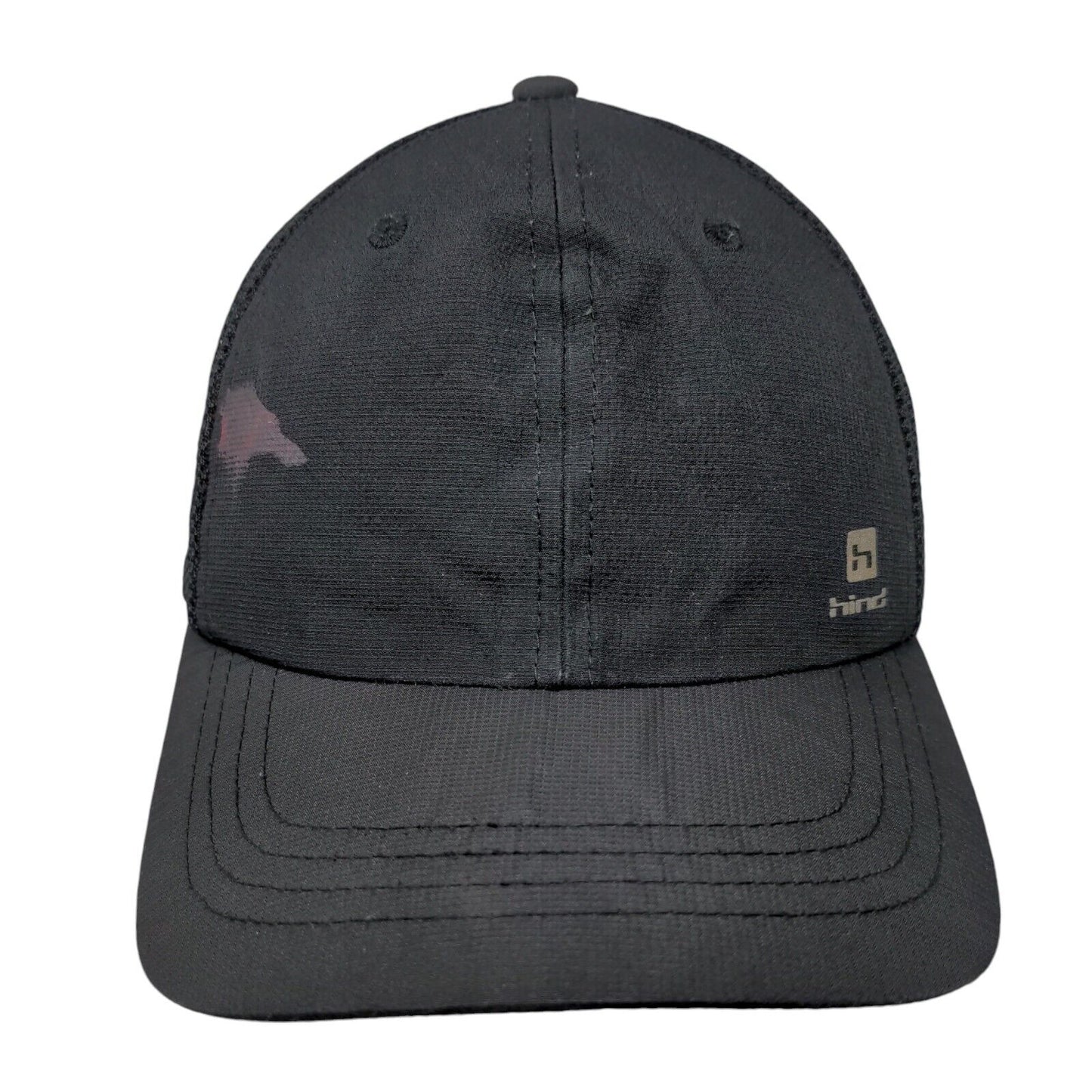Hind Slideback Mesh Back Trucker Hat Black One Size Adjustable 6 Panel Running