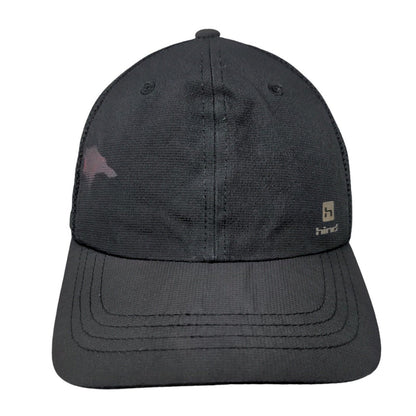 Hind Slideback Mesh Back Trucker Hat Black One Size Adjustable 6 Panel Running