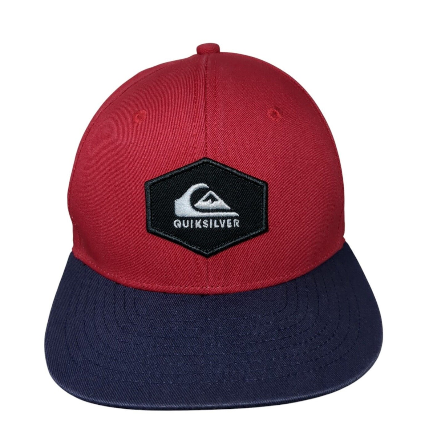 Quiksilver Patch Snapback Hat Multi 55cm Adjustable Colorblock 6 Panel
