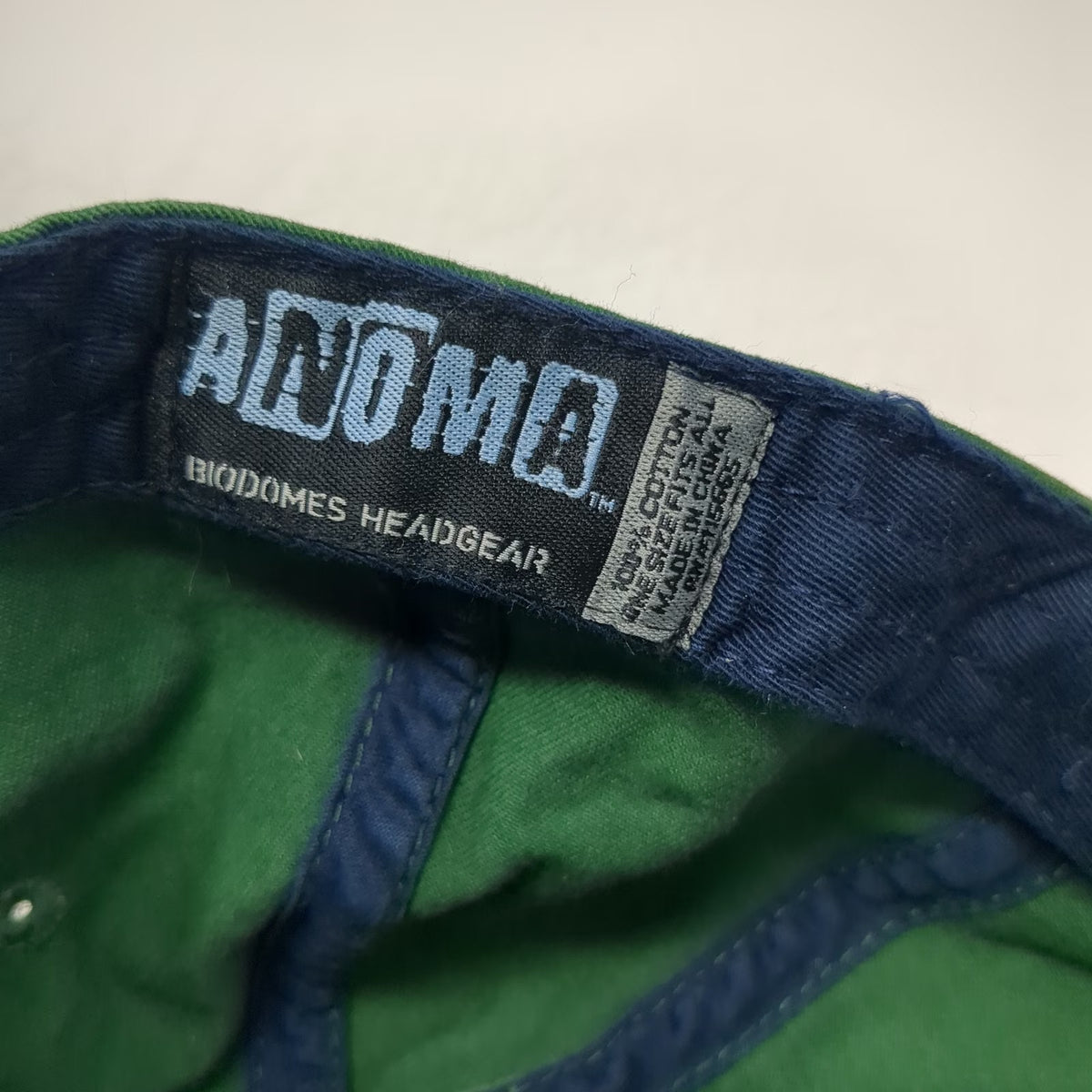 ANOMA Baseball Cap Green Blue White One Size Ireland Shamrock Strapback Hat