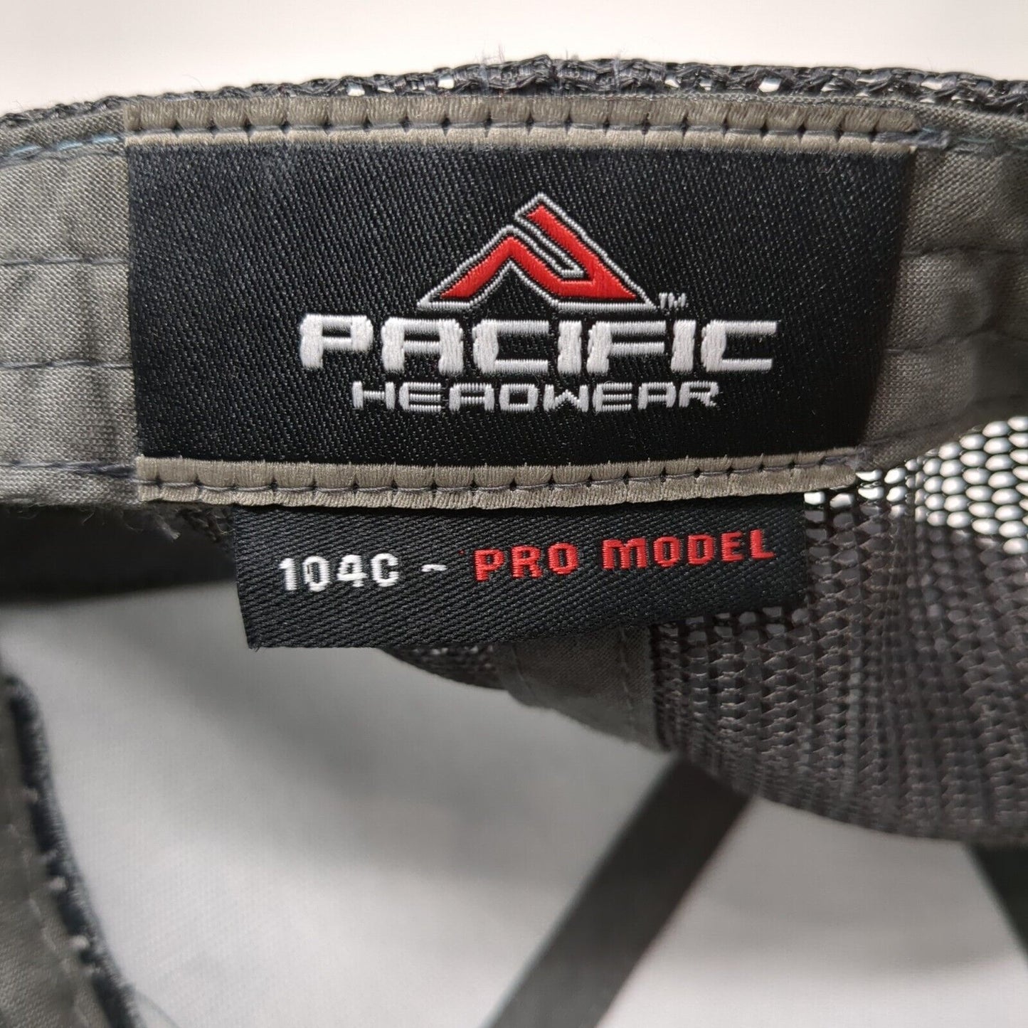 Pacific Headwear Snapback Trucker Hat Blue OS Adjustable Embroidered Mesh Back