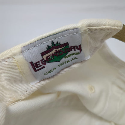 Legendary Headwear PGA West White Baseball Cap One Size Slideback Resort Hat