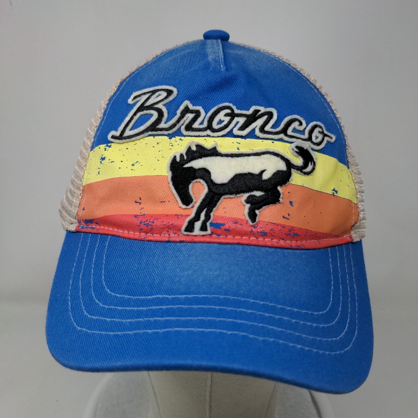 Ford Bronco Snapback Mesh Back Trucker Hat Multi One Size Colorblock