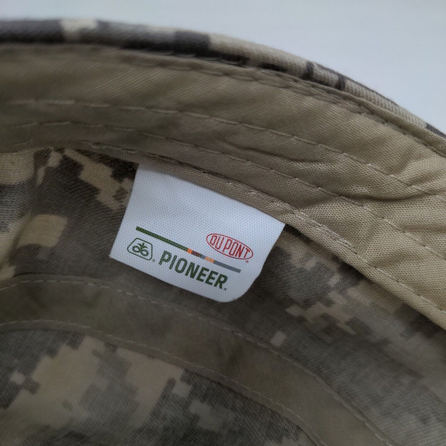 Du Pont Pioneer Seed Men's Military Cap Digital Gray Camo Strapback Adjustable