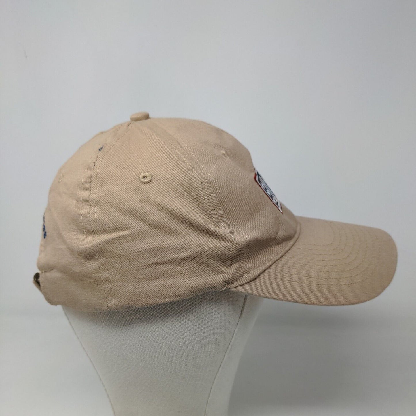 USO Men's Slideback Hat Tan Adjustable Embroidered Logo 100% Cotton