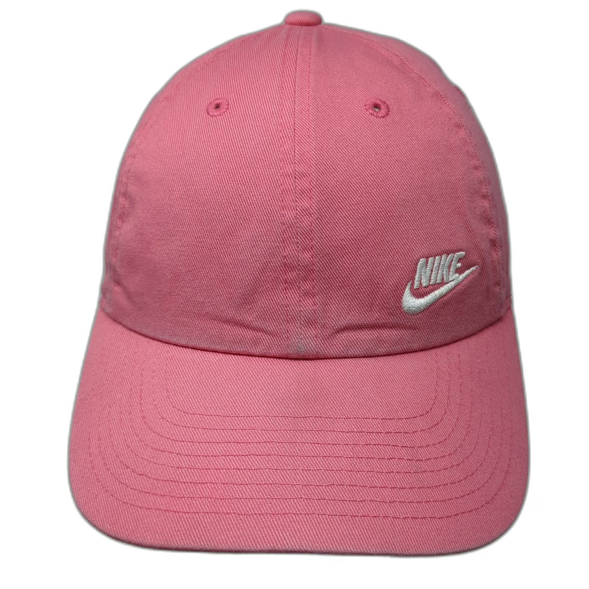 Nike Baseball Cap Pink One Size Adjustable Heritage 86 Cotton Hat Swoosh Logo