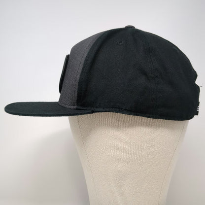 Black Box 5 Panel Black Hat One Size VR Fitness Experience Flat Brim Snapback