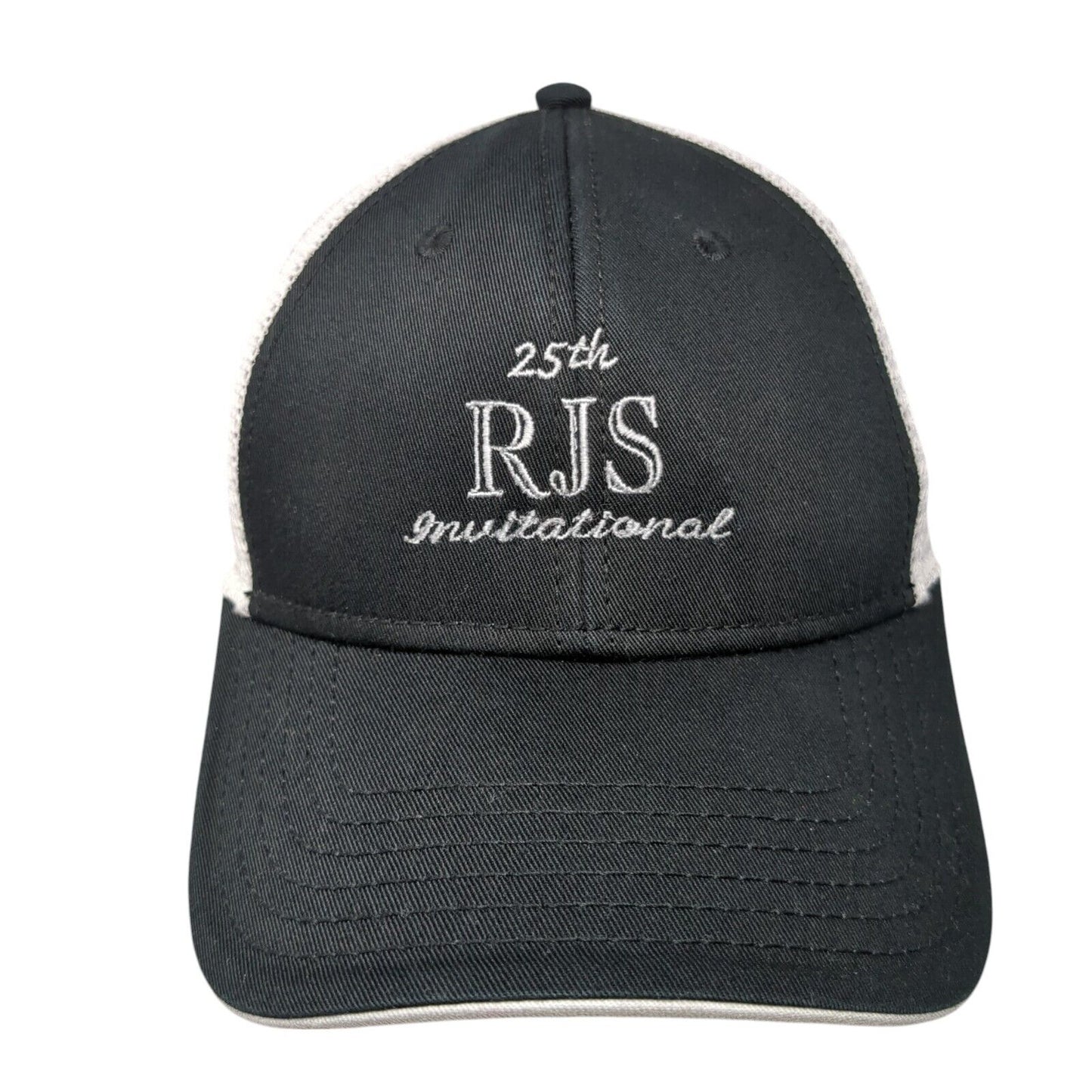25th RJS Invitational Strapback Trucker Hat Black One Size Mesh Back